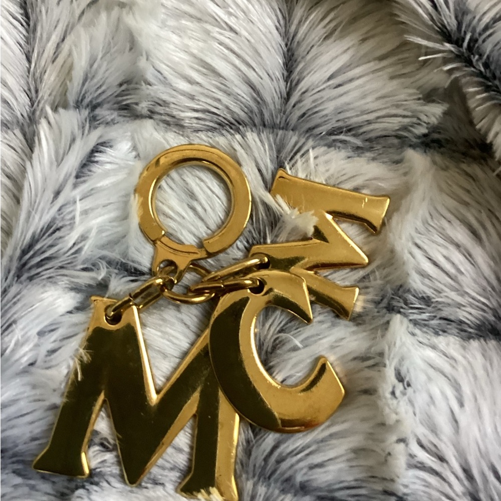 MCM Keychain in Gold